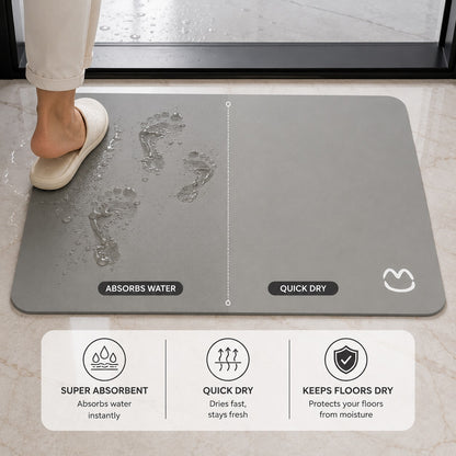 Ultra Fast-Drying Anti-Slip Door Mat - Quick Dry Bath & Room Doormat