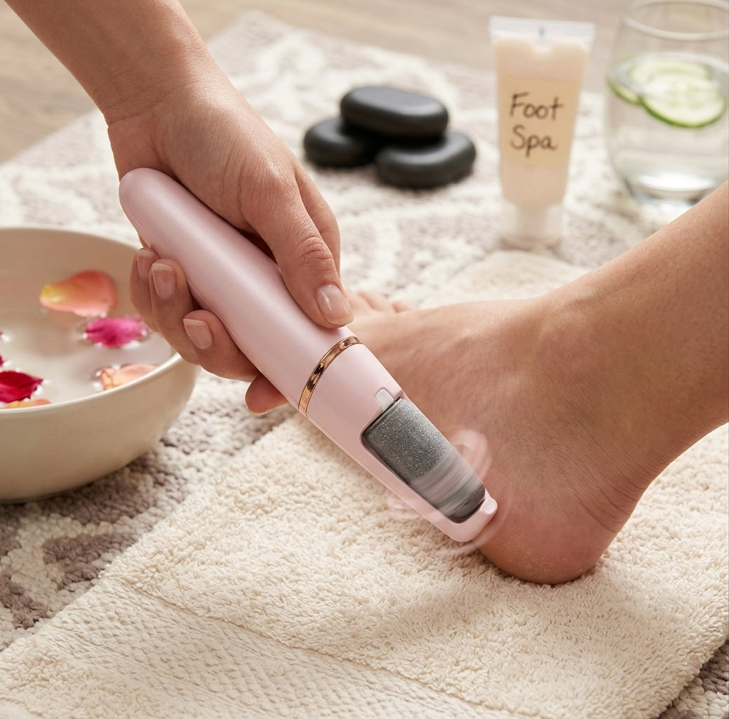 Electric Rechargeable Callus Remover & Pedicure Foot File for Smooth Heels