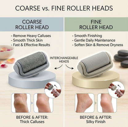 Electric Rechargeable Callus Remover & Pedicure Foot File for Smooth Heels