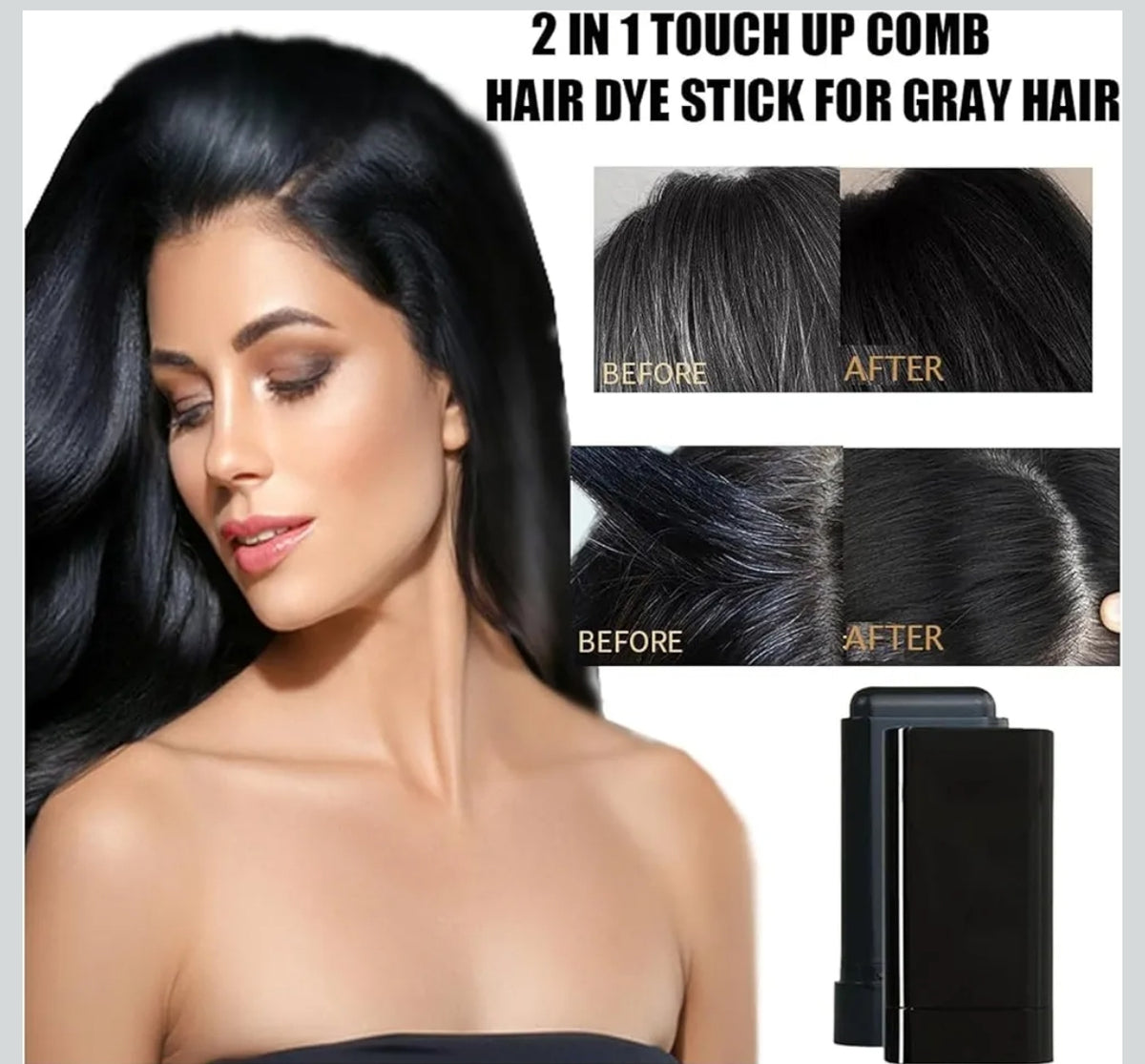 Hair Color Stick Instant Root Touch-Up - (20g) - Black And Brown