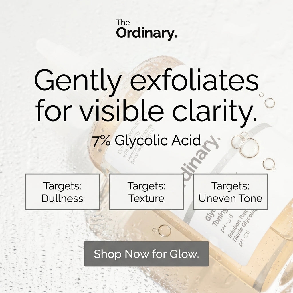 The Ordinary Glycolic Acid 7% Toning Solution For Face Glow And Shiny