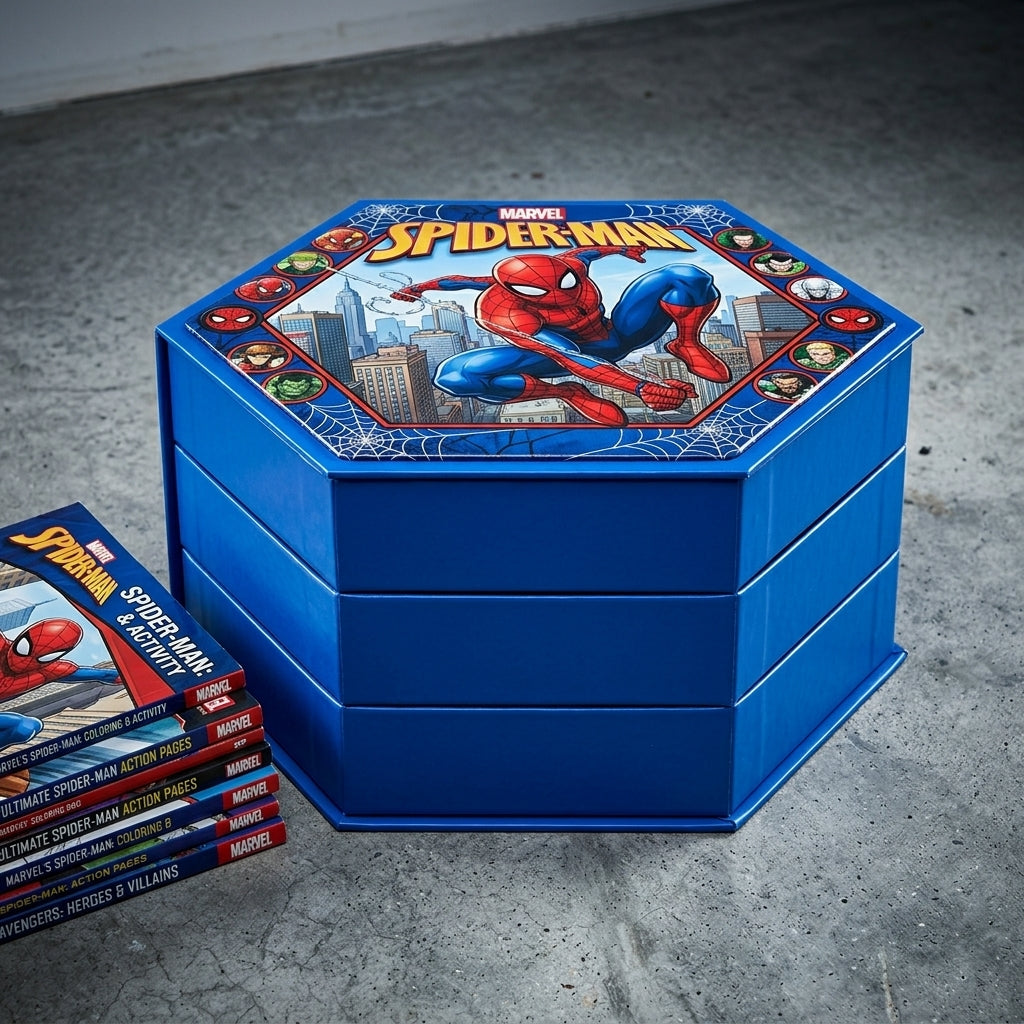 Ultimate All-In-One Hexagonal Art & Coloring Box Set For Kids, Perfect For Ultimate Gift For Kids