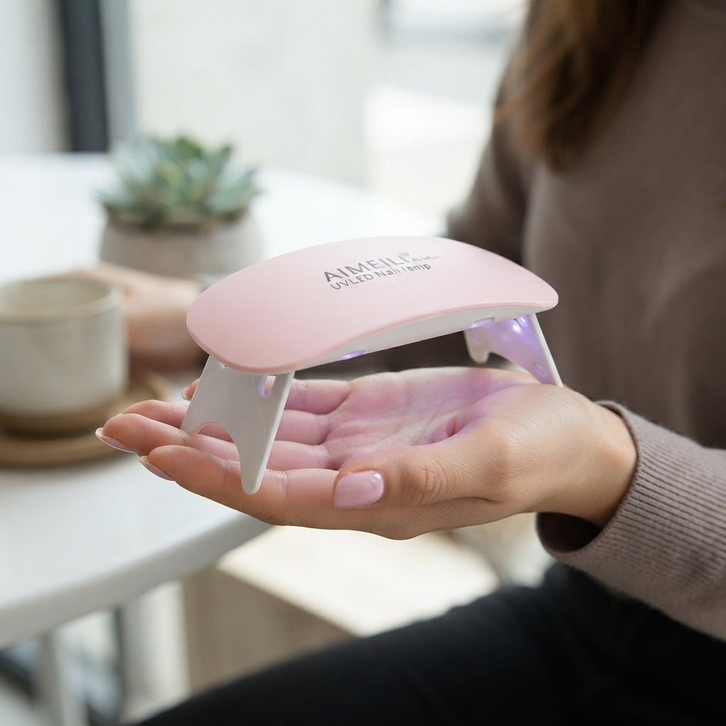 Aimeili AL Mini UV/LED Nail Lamp - Portable Quick-Drying Gel Nail Curing Light