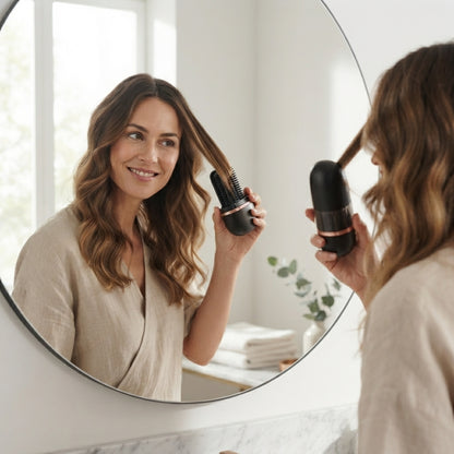 Hair Styler & Massager – Portable Electric Styling Brush with 3 Heat Levels