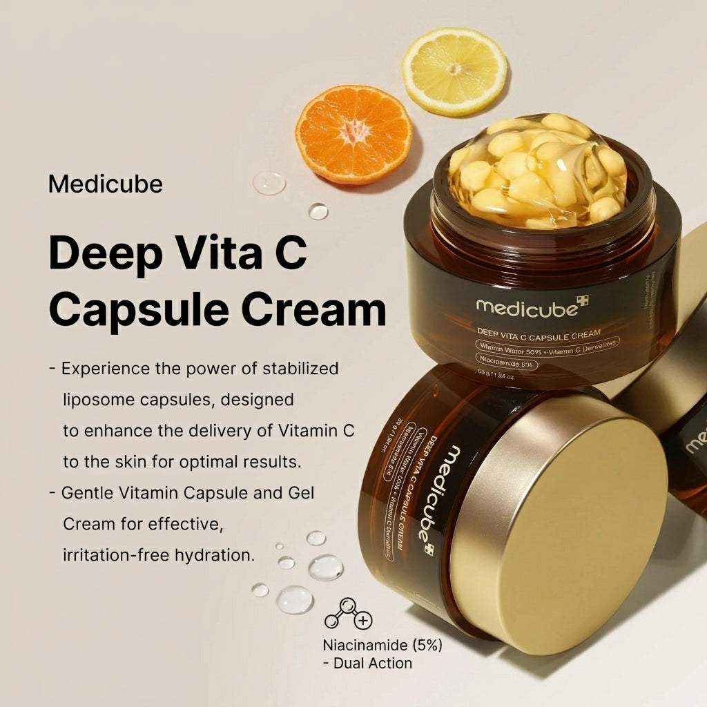 Medicube Deep Vitamin C Capsule Cream (55g) - Brightening & Anti-Aging