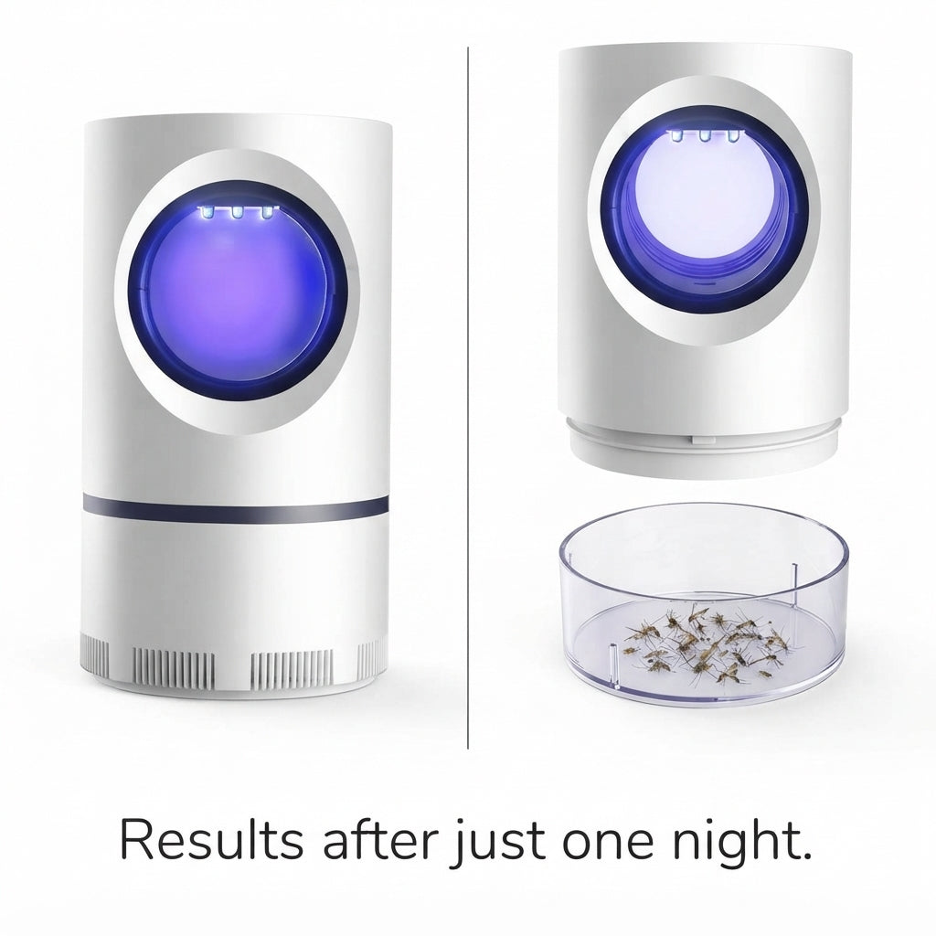 Smart LED Mosquito & Insect Trap Lamp – Portable, Quiet, and Non-Toxic