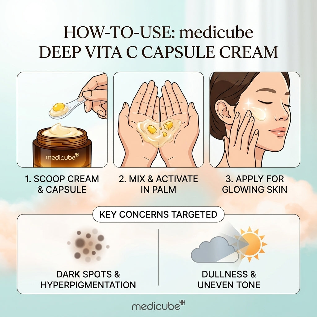 Medicube Deep Vitamin C Capsule Cream (55g) - Brightening & Anti-Aging