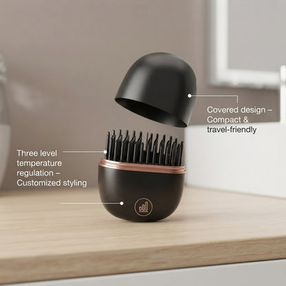 Hair Styler & Massager – Portable Electric Styling Brush with 3 Heat Levels