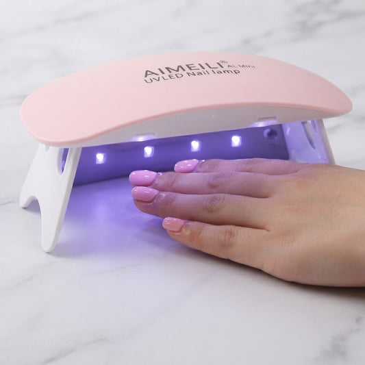 Aimeili AL Mini UV/LED Nail Lamp - Portable Quick-Drying Gel Nail Curing Light