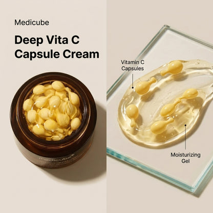 Medicube Deep Vitamin C Capsule Cream (55g) - Brightening & Anti-Aging